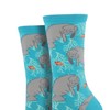 Socksmith Oh The Hu-Manatee Bright Blue One Size