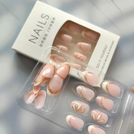 24 Pcs French Tip Press on Nails Short Oval Fake Nails with 3D Flower Design Glue on Nails Glossy Acrylic False Nails Cute Nails Press ons Spring Full Cover Stick on Nails for Women Girls