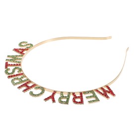 Healvian 1pc Lovely Letter Designed Headband for Women Festive Hair Accessory for Christmas and Year Parties Material Stylish Decor for Holiday Celebrations