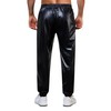 WULFUL Mens Metallic 70s Disco Costume Sequin Party Jogger Pants,