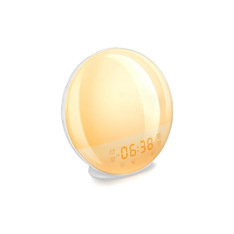 Despertador con Simulación de Amanecer YEXAOEKG VTYKJ y Doble Alarma