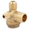 20x14x10mm Brass Air Compressor Check Valve Male Thread 90 Degree