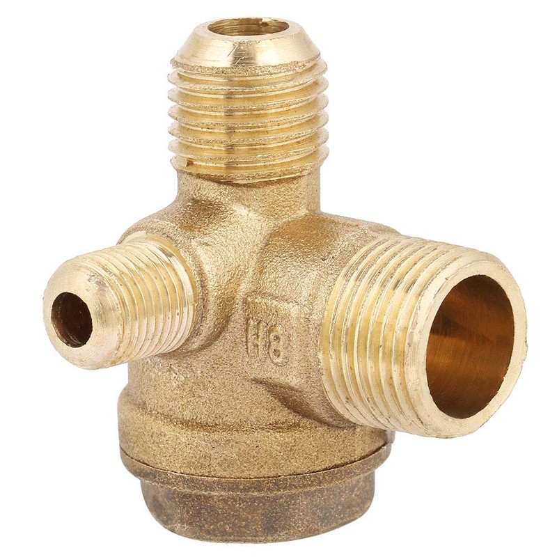 20x14x10mm Brass Air Compressor Check Valve Male Thread 90 Degree