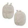 Relaxdays Loofah Sponge Set of 4 for Body & Face,