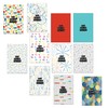 30 Birthday Cards with Bright and Colourful Patterns (Folding Cards)