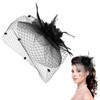 Sibba Fascinator Hat Flowers Pill Box Hat Tea Party Clip
