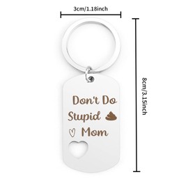 HUHALLI Gifts for Mom, Mothers Day Gifts, Moms Birthday Gift Ideas, Mom Christmas Gifts, Funny Gifts for Mom, Gifts for Mother Ideas, Mom Keychain Gifts