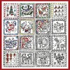 Design Works Crafts Zenbroidery Printed Fabric Pack-12 Days of Christmas,