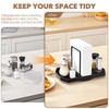 FODIENS Napkin Holder for Table, Rotating Napkin Dispenser with Salt