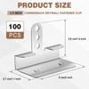 Shimeyao 100 Pack 1/2 Inch Cornerback Drywall Fastener Clip Drywall