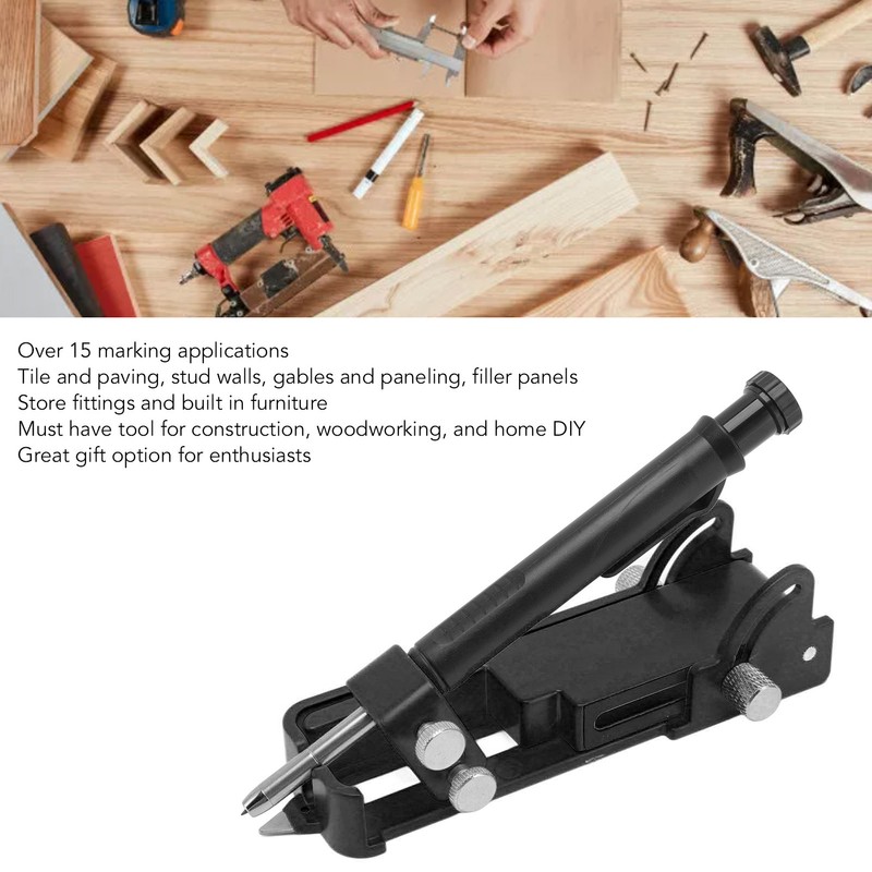 Multifunction Scribing Tool Construction Pencil Aluminum Alloy DIY Woodworking Marking