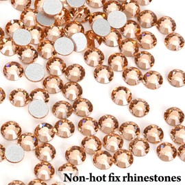 YHMQ DU 1440 pieces rhinestones, nail crystals + rhinestones for nails, crystal champagne + SS6 (1.8 + 2.0 mm)