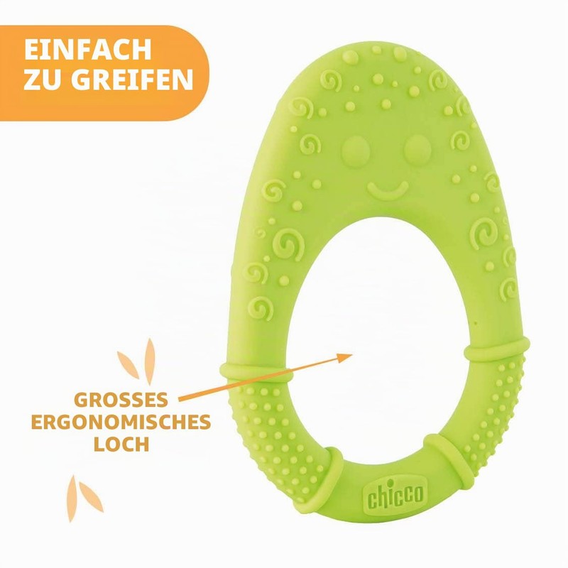 CHICCO - Teether Soft 2 Months + Green