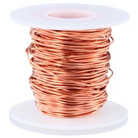 QWORK QWORK? Electroculture Gardening Wire, 65 Feet/20m Electroculture Gardening Copper Wire, 16 Gauge 99.9% Pure Copper Wire, for Gardening, Growing Plants and Vegetables