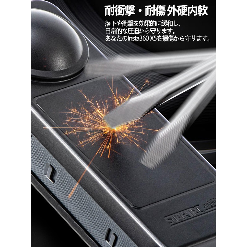 Insta360 X5 Case, Cover, Protective Case [NOUKAJU] Protective Cover for