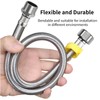 IUSOT Stainless Steel Flexible Tap Hose, 60cm Shower Hose Extension
