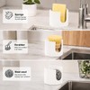 Ceramic Sponge Holder for Kitchen Sink - Dishwasher Safe Porcelain