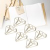 100pcs Metallic Paper Clips Golden Electroplating Process Anti Rust Paper