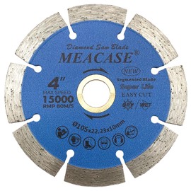 Meacase 8 inch Segmented Diamond Saw Blade for Concrete Masonry Brick Block Stone with DM-7/8"-5/8" Arbor