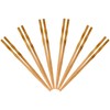 BambooMN Premium Reusable Japanese Bamboo Chopsticks, Twisted 9 inch -