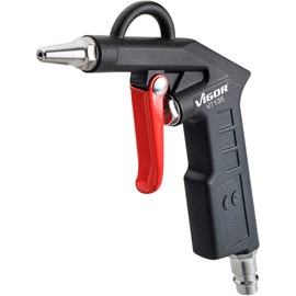 VIGOR Short Blow-Out Gun (Robust Aluminium housing, Operating Pressure: 6 bar, air Requirements: Including Connection Nipple) V7135