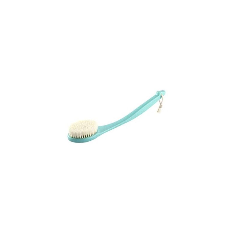 Cepillo de Baño con Mango Largo y Cerdas Suaves Azul