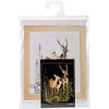 Thea Gouverneur Deer Family On Aida Counted Cross Stitch Kit-11.75"X15"