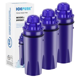ICEPURE PPF001 Pitcher Water Filter Replacement for Pur CRF950Z, PPF951K, PPT700W, CR-1100C, DS-1800Z, CR-6000C, PPT711W, PPT711, PPT710W, PPT111W, PPT111R Pitchers and Dispensers,3PACK