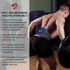 AQF Weight Lifting Belt Back Support Contoured 5.5 Inch Neoprene