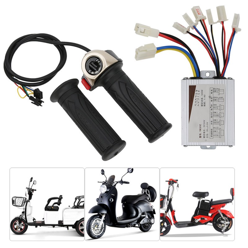 24V 500W Brush Controller with LCD Display Electric Quantity Throttle