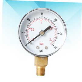 Vaguelly Psi Npt Pressure Gauge High Precision Bar Gauge for Water Construction Markings Portable