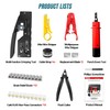 AMPCOM Ethernet Crimping Tool Kit 9-in-1 Pass Through RJ45/RJ11 Network