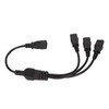 IEC 320 C14 to 3 X C13 Power Cable Universal