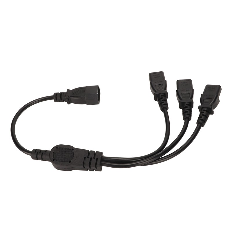 IEC 320 C14 to 3 X C13 Power Cable Universal