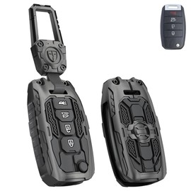 for Kia Key Fob Cover with keychian,Heavy Key Case Protection Compatible with Kia Soul Sorento Optima Sportage Rio Forte NIRO (Black)