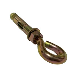 ARMELLA EXPANSIVA KIT 4 PZ USO RUDO ALTA RESISTENCIA ANTIOXIDO SOPORTE PARA MALLA SOMBRA HAMACAS COSTAL DE BOXEO Y MULTIUSOS (1/4")