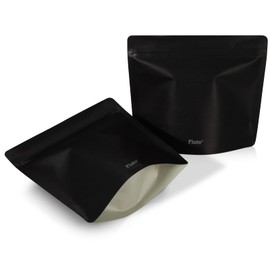 Fluto Strong Odor Resistant Bags, Zipper Included, Sanitary Box, Disposable Deodorizing Bags, Garbage Bags, Medium, Black, Pack of 30 x 2