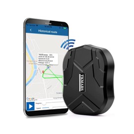 TKMARS GPS Tracker Without ABO GPS Tracker Car 90 Days Standby Time, 5 Seconds to Update Position, Strong Magnetic and Waterproof with Free App, 5000 mAh