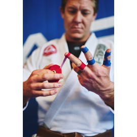 Bighorn Athletics Jiu-Jitsu Finger Tape, 0.3-Inch x 45-feet, 8-Rolls (Red) - Versatile Tape for Martial Arts, Climbing, and More