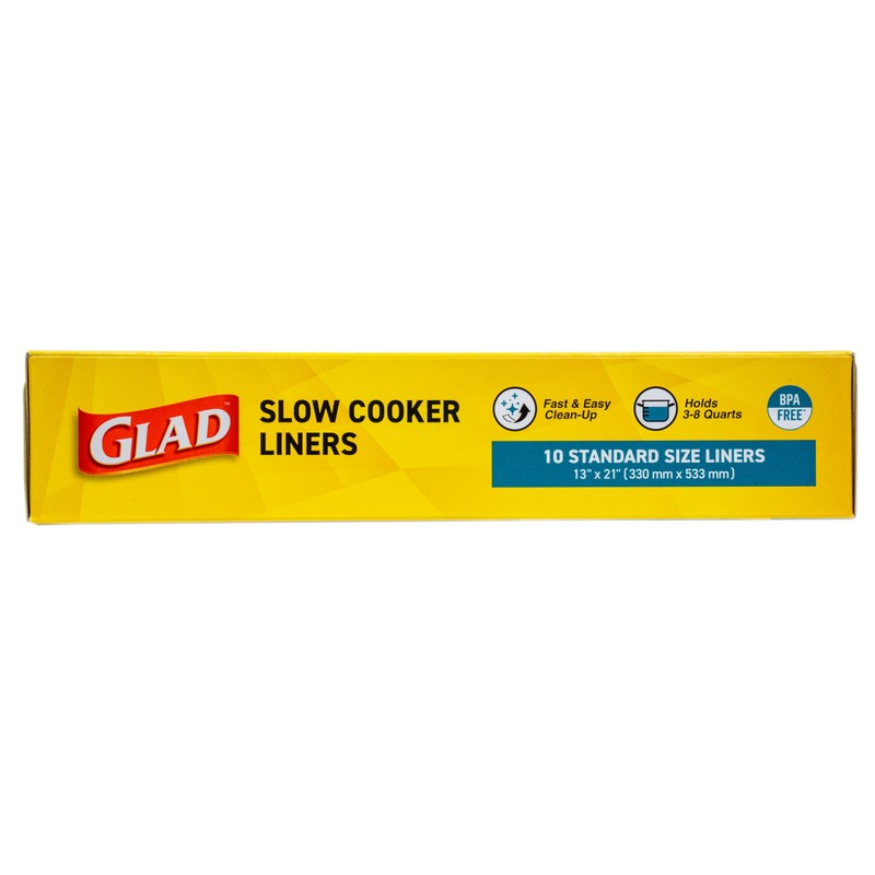 Glad Slow Cooker Liners, 13" x 21" - 10 Count,