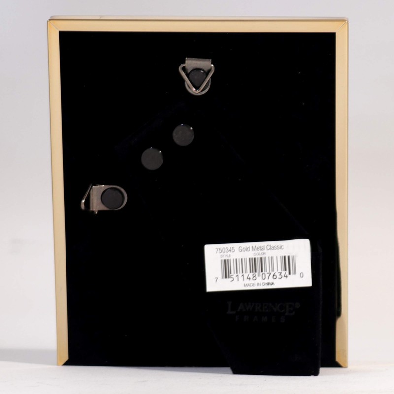 Lawrence Frames 4x5 Gold Metal Classic Bevel Picture Frame