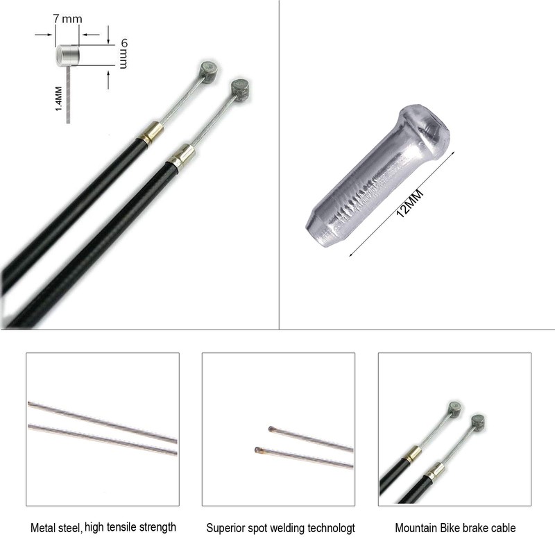 Hmseng Bicycle Brake Cable Universal Mountain Bike Bicycle Brake Cable