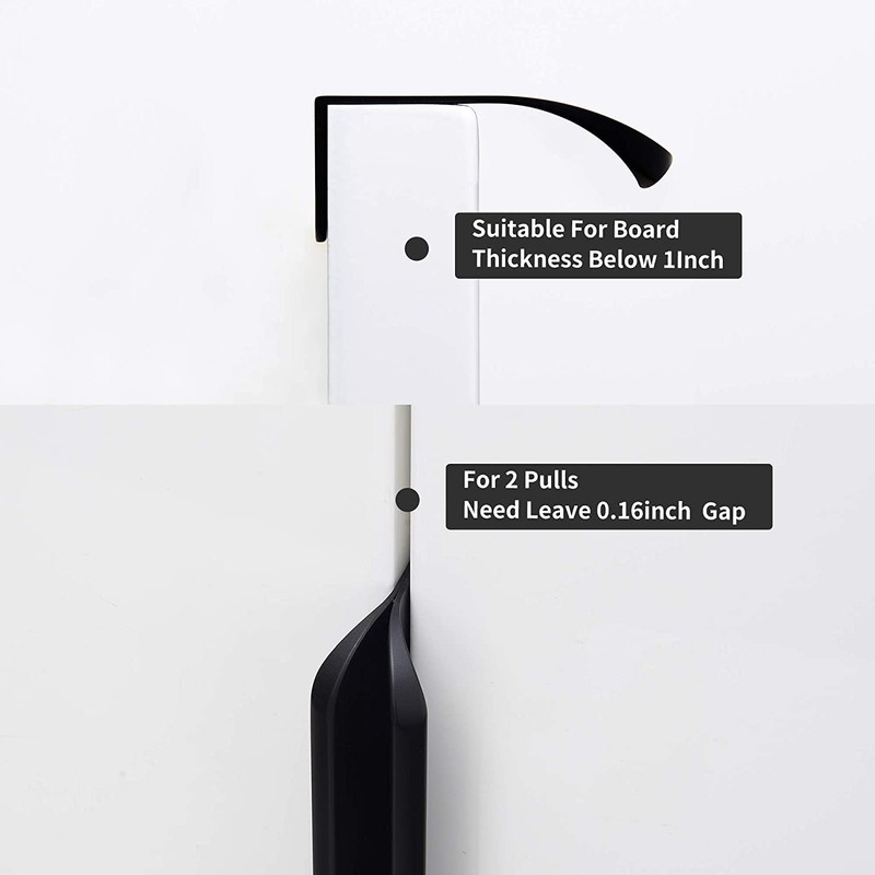 SYZOW 6 Pack Black Cabinet Pulls Kitchen Cabinet Hardware Cabinet-