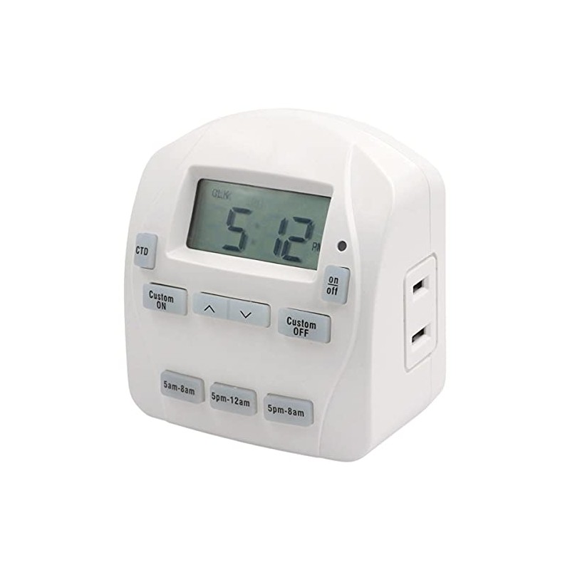 PRIME TNIDP12 EZ-SET 1-Outlet 24-Hour Digital Indoor Timer