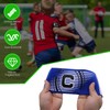 Hosifiy 6pcs Football Captain Armband, Blue Elastic Football Captain Armband