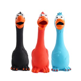 Squeaky Rubber Dog Chew Toy for Play & Training – Chicken Sound Design for Interactive Daily Play