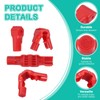 PATIKIL 4 mm Stop Peg Lock, 50 Pcs Pegboard Hooks