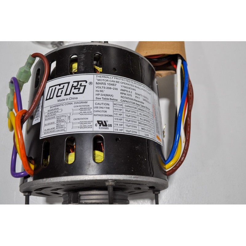 Mars 10467 Direct Drive Blower Motor Multi HP 4 Speed