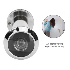 Haofy Door Viewer Wide Angle 220 Degrees, 1 Piece Peephole of the Door Viewer with Privacy Screen, Door Viewer Peephole Security Spy for Door Thickness 55 mm - 90 mm, Drill Hole Diameter 16 mm, for