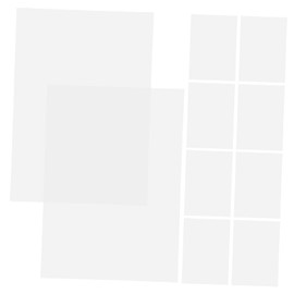 LALAFINA 10 Pack Frosted PVC Sheets A4 Printing Materials Craft Bookmarks Sheets